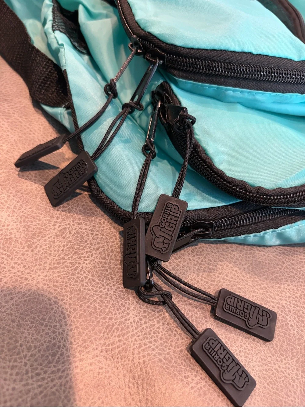 Travel Packing Cube Set - Aqua Blue Mesh Organizer